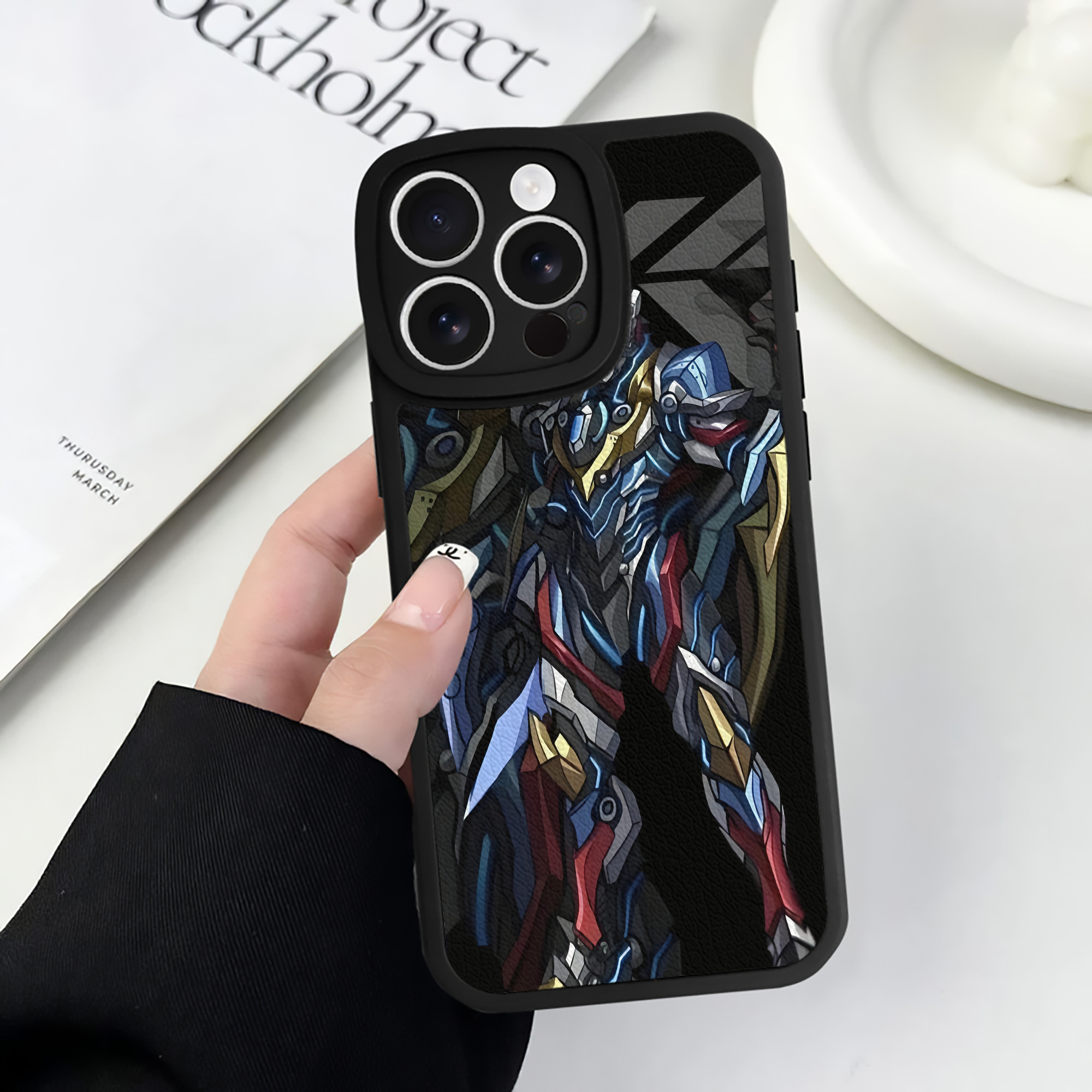 （画像用） ウルトラマン Ultraman 【iPhone 16シリーズ対応】シリコンスマホケース（レザー調） 材質：シリコン